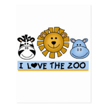 Zoo Friends T-shirts and Gifts Postcards