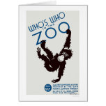 Zoo Guide Monkey 1937 WPA cards