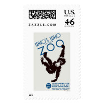 Zoo Guide Monkey 1937 WPA Postage Stamps