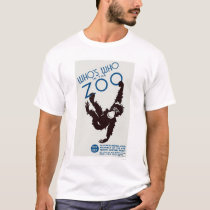 Zoo Guide Monkey 1937 WPA t-shirts by lc_wpa Zoo Guide Monkey 1937 WPA t-shirts
