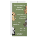 Zoo Pals Invitaion Invitations