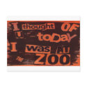 Zoo Postcard by killertees Zoo Postcard