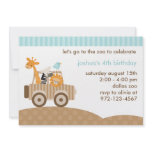 Zoo Safari Invitation