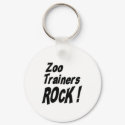 Zoo Trainers Rock! Keychain by TShirtDotCom Zoo Trainers Rock! Keychain