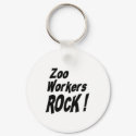 Zoo Workers Rock! Keychain