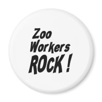 Zoo Workers Rock! Magnet