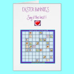 Zoodokoo bunny card cards