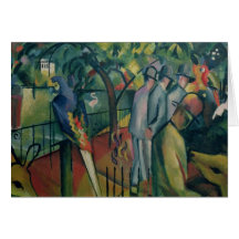 Zoological Garden I, 1912 Greeting Card