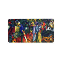zoological gardens by August Macke Address Label