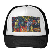 zoological gardens by August Macke Mesh Hats