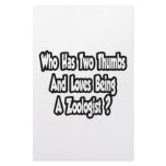Zoologist Joke...Two Thumbs Customized Stationery