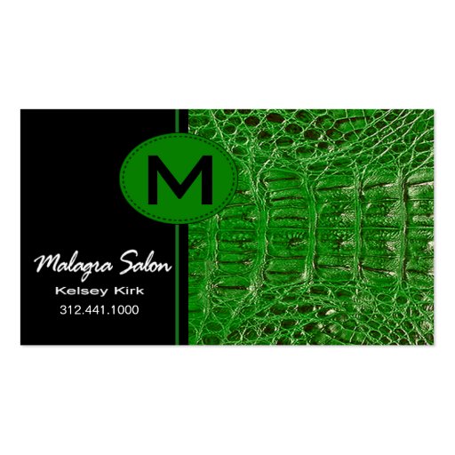 Zoology Alligator Business Card template
