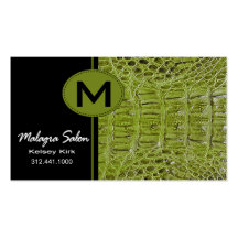 Zoology Alligator Business Card template