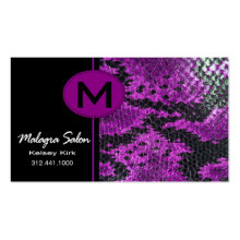 Zoology Snakeskin Business Card template profilecard