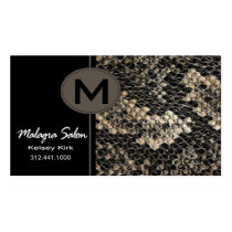 Zoology Snakeskin Business Card template