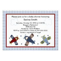 Zoom Along/Airplanes Baby Shower Invitations invitations