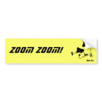 Zoom Zoom! bumper stickers by hmaprk Zoom Zoom! bumper stickers