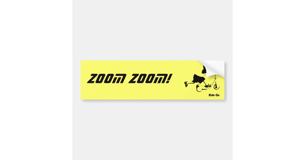 zoom zoom sticker