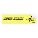 Zoom Zoom! bumper stickers by hmaprk Zoom Zoom! bumper stickers