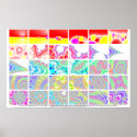 Zooming Into A Newton's Method Fractal posters