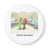 Zorba The Geek Funny Gifts Tees Mugs & Cards magnets