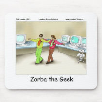 Zorba The Geek Funny Gifts Tees Mugs & Cards mousepads