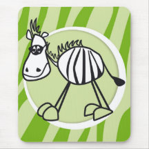 zorro the zebra mouse pads