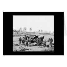 Zouave Ambulance Crew 1863 Card