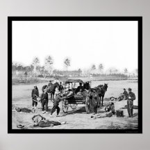 Zouave Ambulance Crew 1863 Print