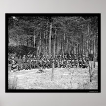Zouaves Infantry 1864 Print