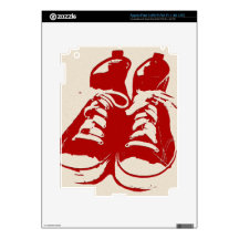 zRed Shoes Skin Skin For iPad 3