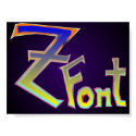 Z's font posters by hen2busi Z's font posters