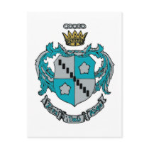 ZTA Crest Color Postcard