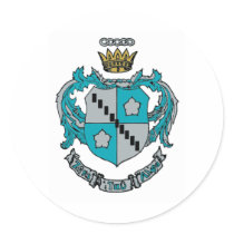 ZTA Crest Color Round Sticker
