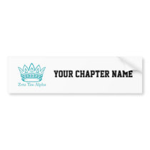 ZTA Crown with ZTA Bumper Stickers