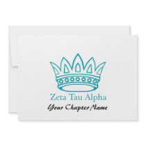 ZTA Crown with ZTA Personalized Invites