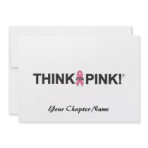 ZTA Think Pink! Personalized Invitation