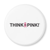 ZTA Think Pink! Refrigerator Magnet