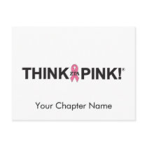 ZTA Think Pink! Post Cards