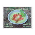 Zucchini Avocado Soup postcard