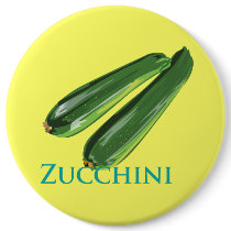 Zucchini Squash Pinback Button