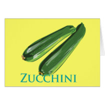 Zucchini Squash Greeting Cards