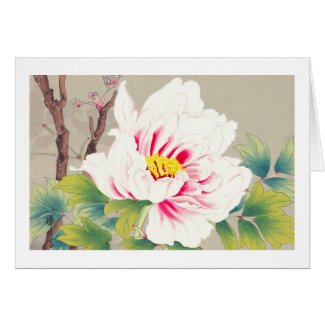 Zuigetsu Ikeda Pink Camellia japanese flower art Card