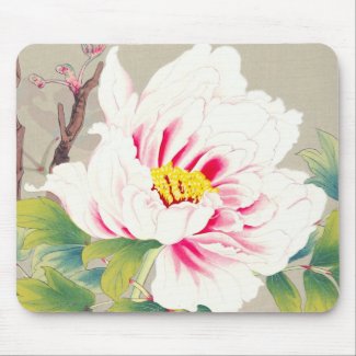 Zuigetsu Ikeda Pink Camellia japanese flower art Mouse Pad