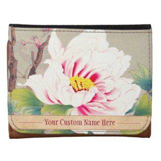 Zuigetsu Ikeda Pink Camellia japanese flower art Wallet