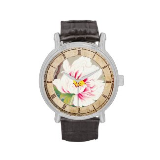 Zuigetsu Ikeda Pink Camellia japanese flower art Watches