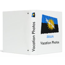 Zulia Waving Flag with Name Vinyl Binders