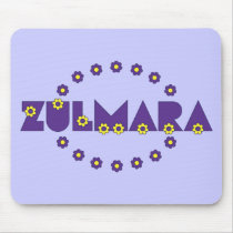 Zulmara de Flores Purpura mousepads by Sensato Zulmara de Flores Purpura mousepads