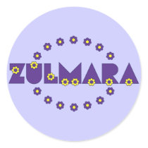Zulmara de Flores Purpura stickers by Sensato Zulmara de Flores Purpura stickers