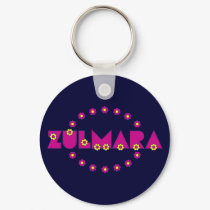 Zulmara de Flores Rosa keychains by Sensato Zulmara de Flores Rosa keychains